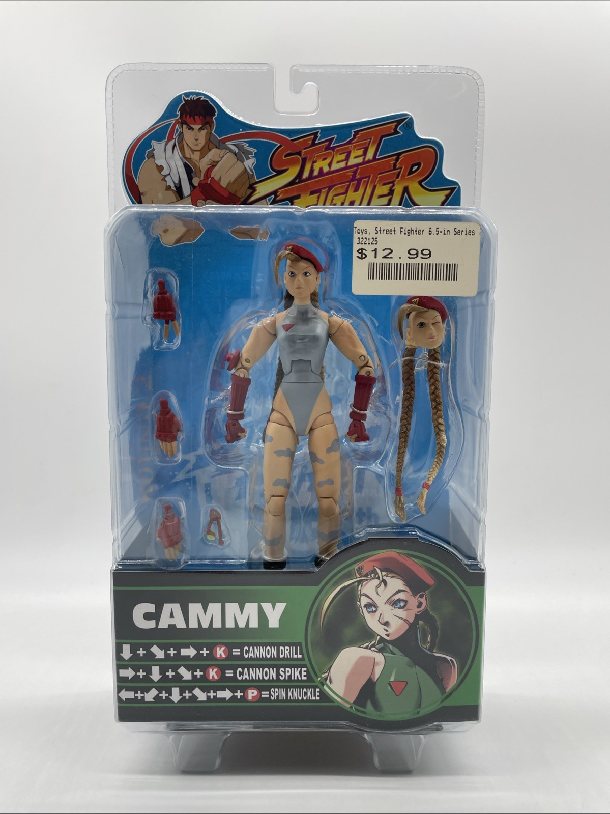 Cammy Sota Toys Street Fighter Gray Color Round 2 2005 Capcom New in Package #2
