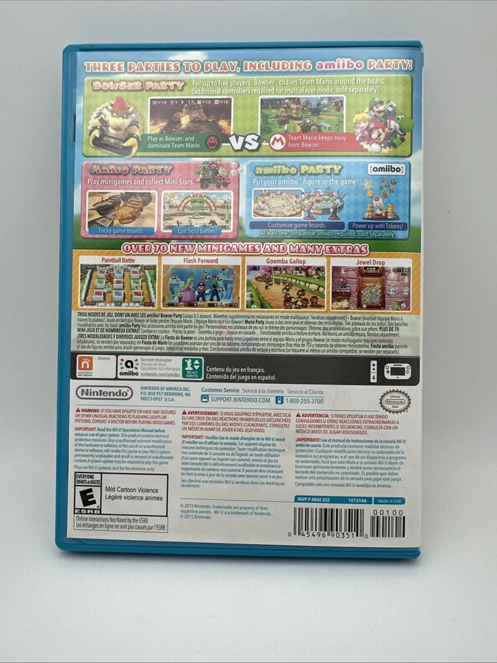 Mario Party 10 Nintendo Wii U 2015 Tested Multiplayer Party Game Fun OOP Rare FS - Image 2 of 4
