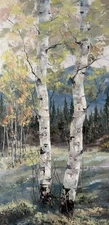 Original oil paintings on canvas  Rocky Mountain Aspen Fall