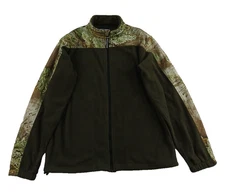 Real Tree Mens Fleece Jacket Zip Front Advantage Max-1 Camouflage Size Medium