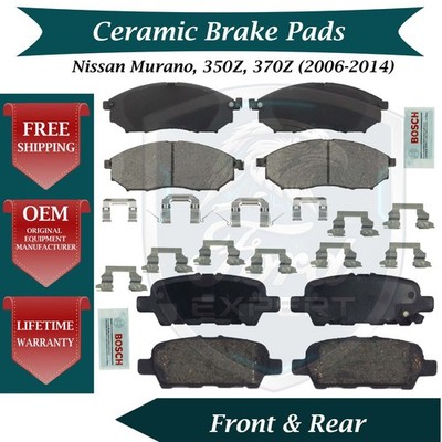 Bosch OEM Front & Rear Ceramic Brake Pads Kit For 2006-2014 Nissan 9 Year Warran