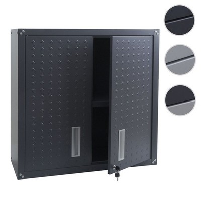 Hängeschrank HWC-O52, Wandschrank Lagerschrank, abschließbar Stahl 77x77x31cm