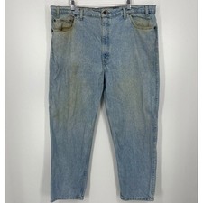 Levi Strauss Signature 540 Relaxed Fit Mens Light Wash Denim Jeans Vtg 90s