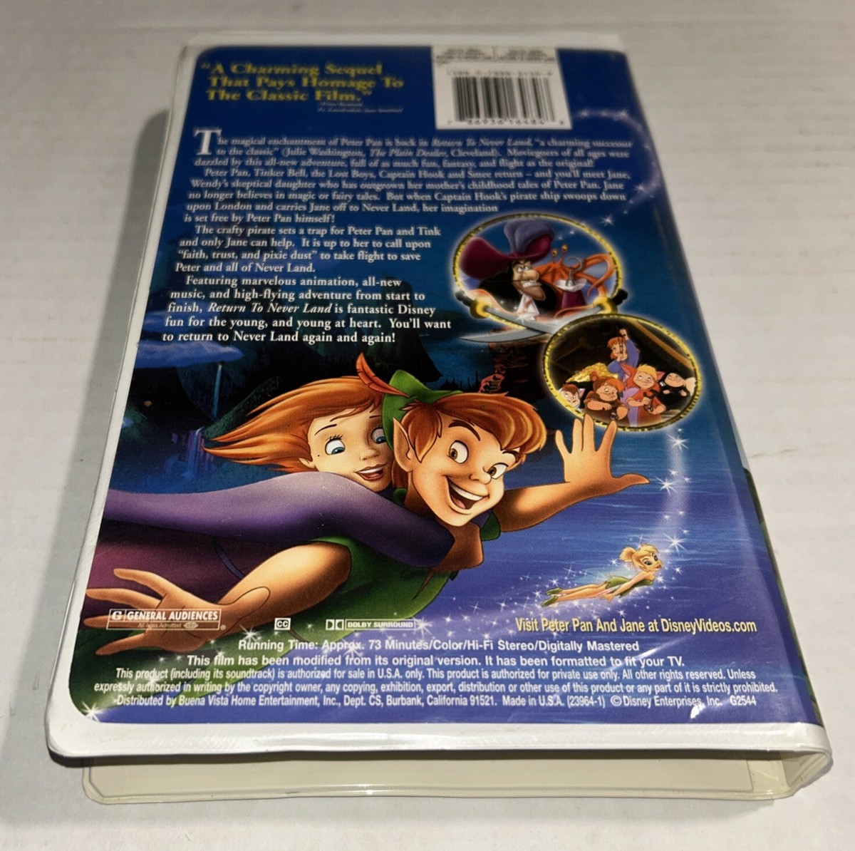 V系★NEVERLAND【HumaNOISE】リトルハーツ★特典★DVD Peter Pan Return to Never Land VHS ( 2002 ) Walt Disney Home