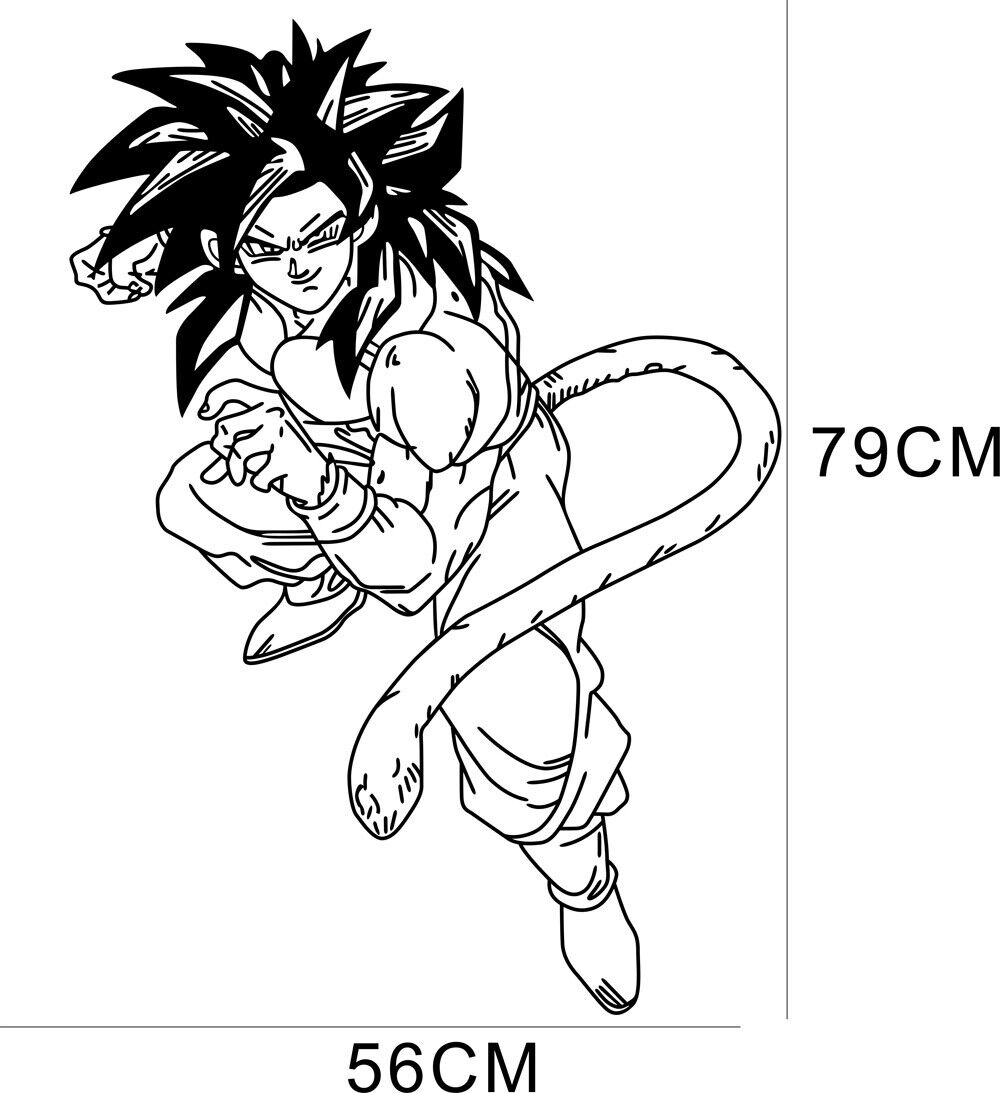 Goku Super Saiyan 4 Sticker for Sale by qalandar92