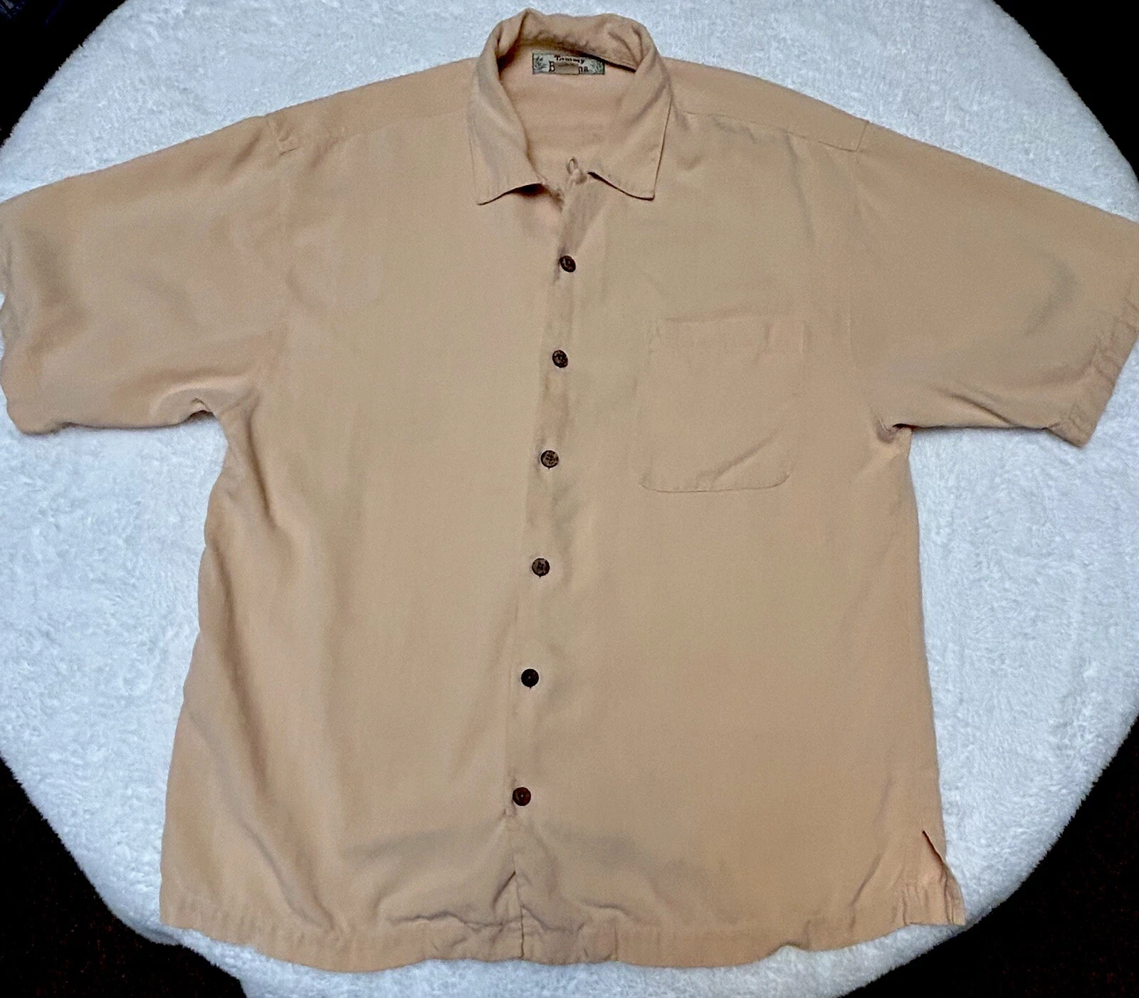 Tommy Bahama Vintage 100% Silk Men’s Large Paradise Beach Hawaiian Casual Surf