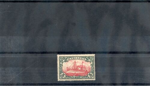 MARIANA IS Sc 31(MI 21B)*FINE+ LH 1916 5MK DK CARMINE/SLATE, 25:17, WAR PTG, $80