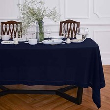 Solino Home 100 Pure Linen Tablecloth Fall Dining Solid Flax Sonoma Hemstitch