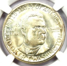 1950-S BTW Booker T Washington Half Dollar 50C - NGC MS67+ Plus - $3,700 Value