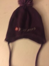 Vintage Eck red Winter Headweat Small Medium W Tassel And Ties