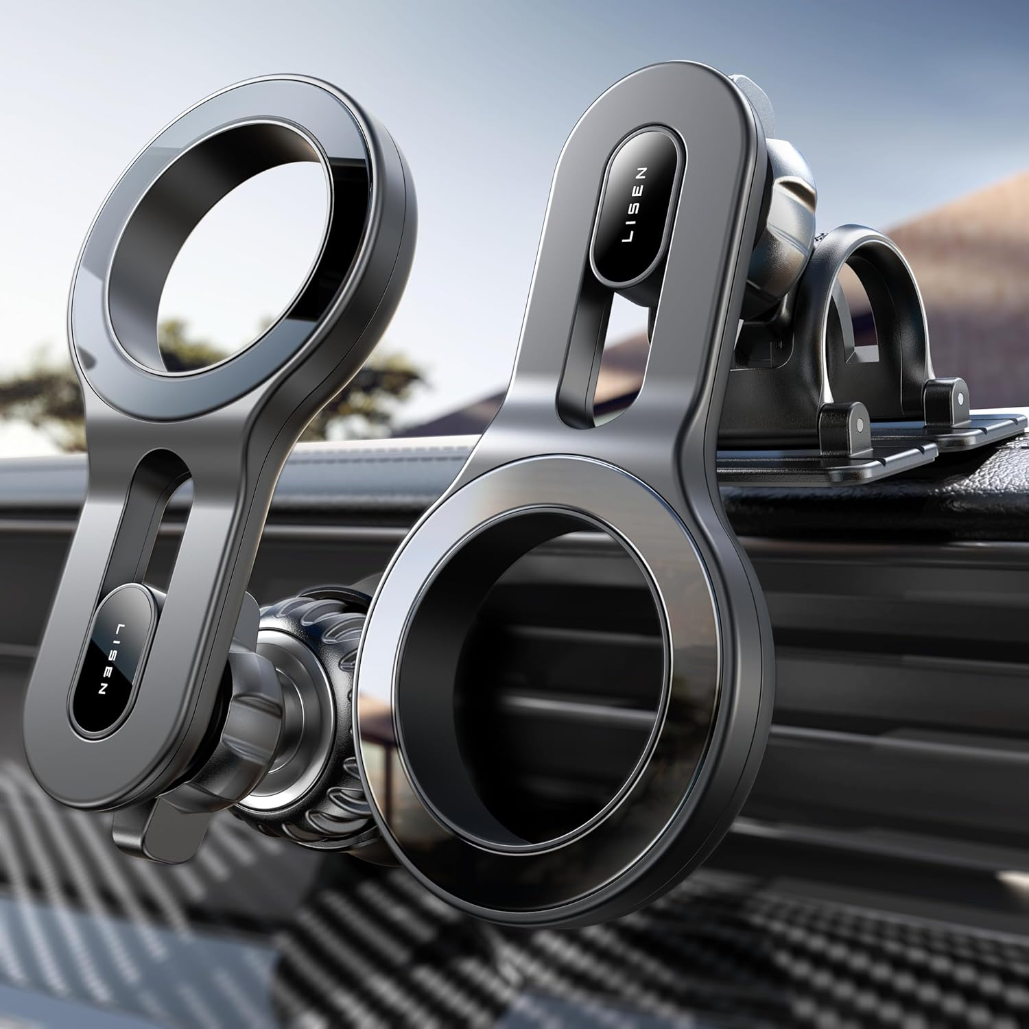 for Magsafe Car Mount, [Extended Arm] Magnetic Phone Holder for Car Vent, [360°