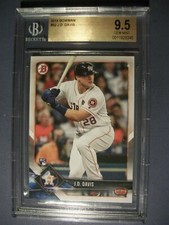 J. D. DAVIS 2018 Bowman #52 BGS GEM MINT 9.5 Astros RC