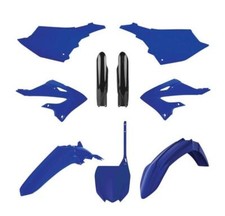Kit plastique carénage Polisport bleu/noir 9 pièces Yamaha YZ 125 250 2022
