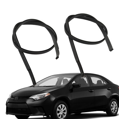 Black Roof Trim Molding Kit – ABS Plastic Replacement For Toyota Corolla 2009-2013 Models