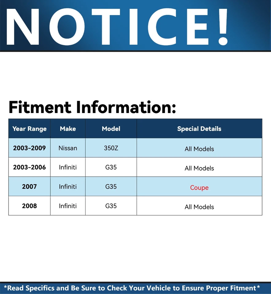 Braços de controle superiores traseiros elos de barra oscilante para 2003 - 2009 INFINITI G35 Nissan 350Z - Imagem 2 de 4