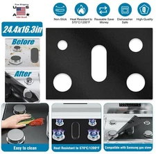 Gas Range Stove Top Burner Cover Protection Reusable Non-stick Liner For Kitchen