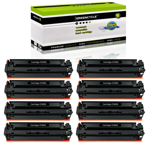 8PK 201X CF400X Black Fits for Color Toner For HP LaserJet MFP M277 M274n M277n