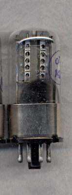 Rare! Lot of One Tube 6N8S/1578=6SN7 MELZ 1976 Holed Anodes Metal