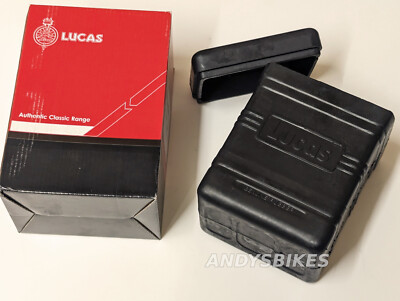 Original Lucas PU7D Batteriekasten Groß Typ B38-6 + Gummi Deckel Norton Triumph