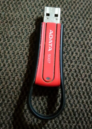 Vintage ADATA S007 USB Flash Drive 4 GB Without Cover, Red and Black Color - Afbeelding 1 van 4