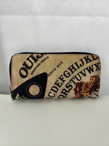Ouija Spirit Board Design Long Ladies Purse Wallet Hasbro Horror