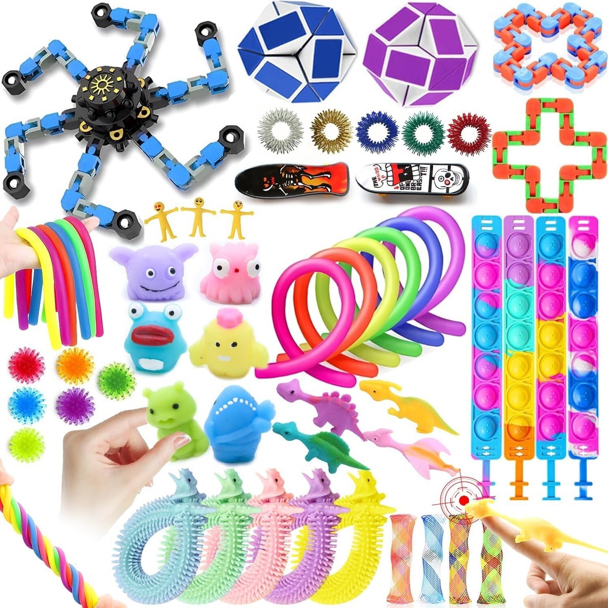 50Pcs Fidget Toys Pack, Fidget Sensory Toys Set, Toy Gift for Boys