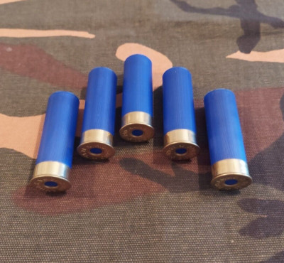 12 GAUGE 2 3/4'' SNAP CAPS DUMMY TRAINING ROUNDS SET OF 5 Blue 1oz