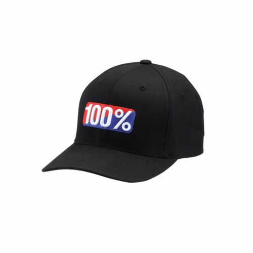 100% Classic Flexfit Hat Black L / XL - Afbeelding 1 van 1