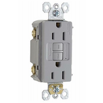 Pass & Seymour 1597NTLTRNICC4 15 Amp Lighted & Self Test GFCI Nickel