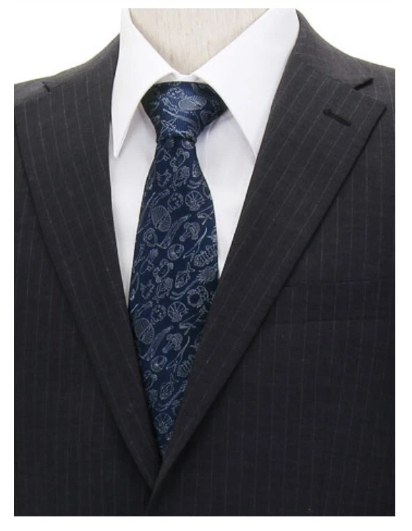 Maravillas del Mar Profundo: Corbata de Seda Premium con Varias Criaturas Marinas - Regalo Único Foto 4 de 4