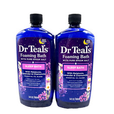  2PK Dr Teal's Foaming Bath, Lavender  Chamomile 34 Fl Oz 811068019732
