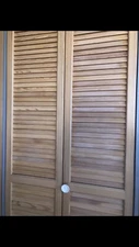30*80 pine wood Bi-fold closet door