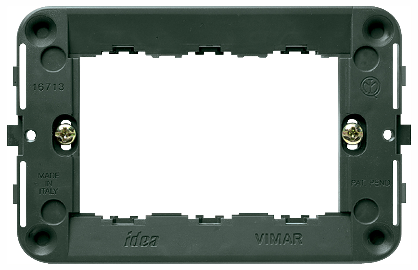 SUPPORTO VIMAR IDEA 16713 3 MODULI PER SCATOLA RETTANGOLARE PER PRESE E INTERRUT