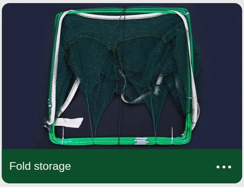 RETE DA PESCA PIEGHEVOLE 6 FORI NASSA AD INGANNO TRAPPOLA PESCI GRANCHI GAMBERO - Immagine 4 di 4