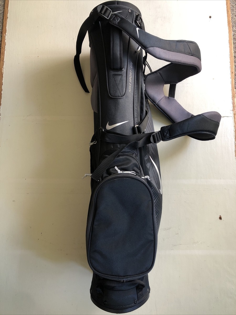 Nike Sport Lite Golf Bag Black Equa Flex Strap Nike Sport Lite Golf Bag Black Equa Flex Strap