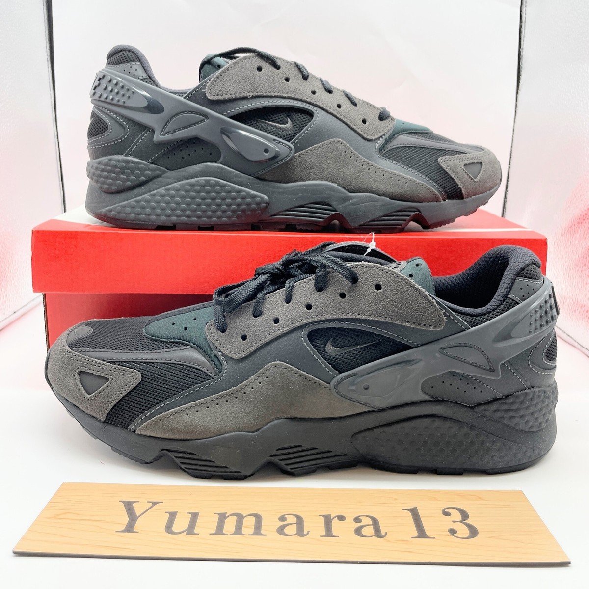 Nike Air Huarache Runner Black White Hemp DZ3306-002,100,200 Men's