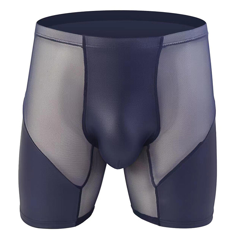 Boxers Shorts Longs Johns Caleçons Culottes Milieu Mi Faux Cuir Couleur