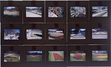 Vintage 1950s-60s Glass Slides in Metal Cenei Holders Lot of 15 (1-15)