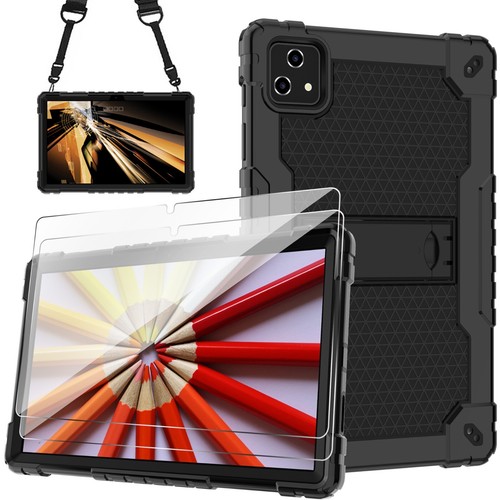 For T-Mobile Revvl Tab 5G Heavy Duty Case Built Strap Kickstand,Screen Protector - Picture 42 of 45