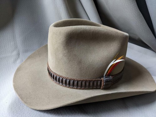 STETSON cowboy hat BEAVER 3X tan khaki 