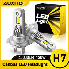 2x Super Bright H7 LED Bulbs Headlight Kit High Low Beam 40000LM 6500K White