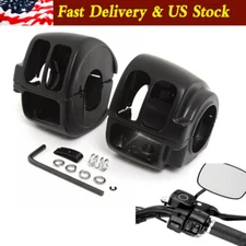 Handlebar Hand Control Switch Housing Cover Cap Black For Harley Sportster XL