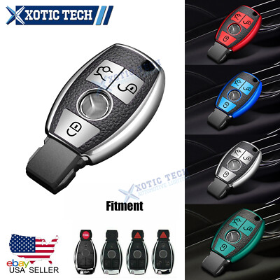 2Pcs Full Covered Remote Key Cover Shell Case For Mercedes Benz W204 W205 W212