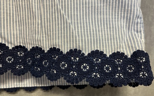 Size 6L Golftini skort blue white striped 6 L golf - Picture 2 of 4
