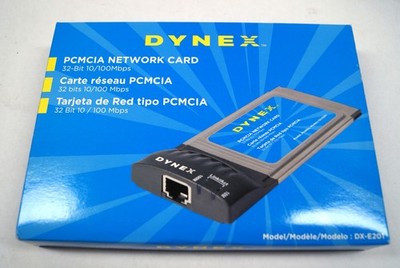 DYNEX DX-E201 PCMCIA Network Card 32 Bit 10/100 MBps NIB NEW F132