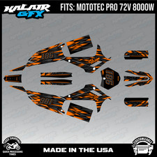 Graphics Kit for MotoTec Pro 72v 8000W (All Years) Twitch Series - ORANGE