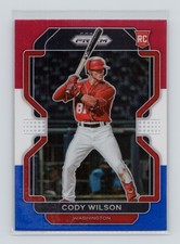 2022 Panini Prizm Red White & Blue #94 Cody Wilson (RC) - Nationals (O)