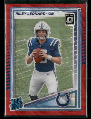 2025 Donruss Optic Preview Red Power #341 Riley Leonard - Indianapolis Colts