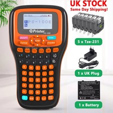 Fit Brother P-Touch Handheld Label Maker Printer Machine for TZe-231 Tz231 12mm