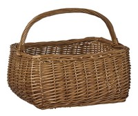 Ib Laursen - Korb Einkaufskorb Weidenkorb Mit Henkel L 39Cm Weide Braun 29069-00